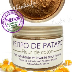 PETIPO PATAPO coton exfoliant douche bain peau naturel gommage